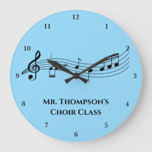 Grande Horloge Ronde Classe musicale notes