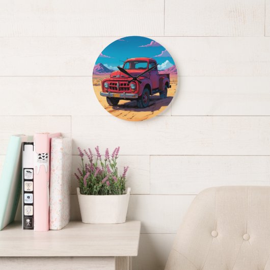 Grande Horloge Ronde Classic American Pickup (Salle de lecture)