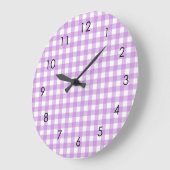 Grande Horloge Ronde Classic Gingham Plaid (Angle)