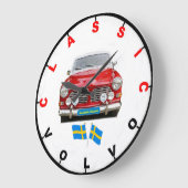 Grande Horloge Ronde Classic Volvo Wall Clock (Angle)