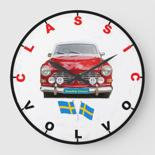 Grande Horloge Ronde Classic Volvo Wall Clock (Recto)