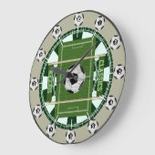 Grande Horloge Ronde Classique de football (Angle)