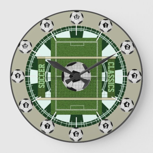 Grande Horloge Ronde Classique de football (Recto)