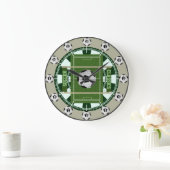 Grande Horloge Ronde Classique de football (Maison)