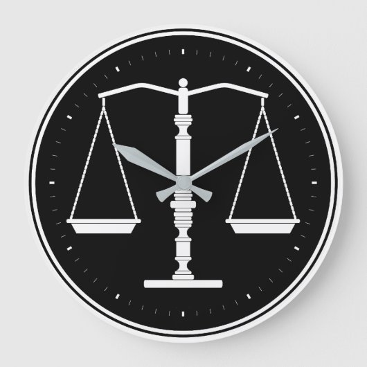 Grande Horloge Ronde Classy Scales of Justice (Recto)