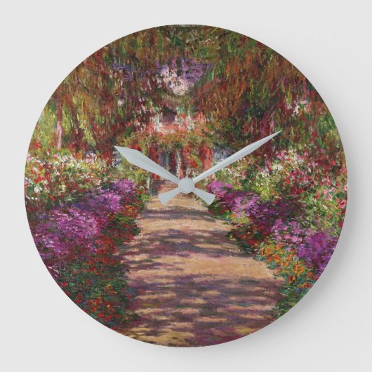Grande Horloge Ronde Claude Monet | A Pathway à Monet's Garden (Recto)