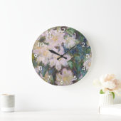 Grande Horloge Ronde Claude Monet - Clematis blanc (Maison)