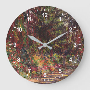 Grande Horloge Ronde Claude Monet   le chemin de jardin chez Giverny