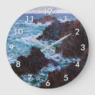 Grande Horloge Ronde Claude Monet - Les rochers de Belle-Ile, Côte sauv