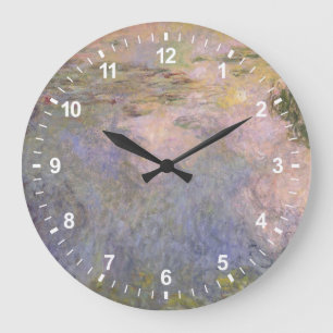 Grande Horloge Ronde Claude Monet l'étang de nénuphar