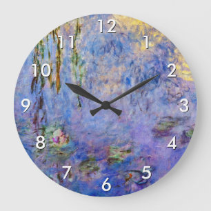 Grande Horloge Ronde Claude Monet - Nymphéas