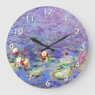 Grande Horloge Ronde Claude Monet - Nymphéas