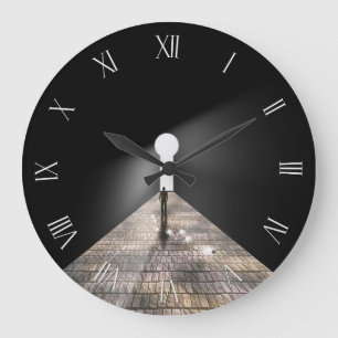 Grande Horloge Ronde Clavier dans l'espace