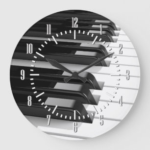Grande Horloge Ronde Clavier de piano