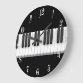 Grande Horloge Ronde Clavier pour piano (Angle)