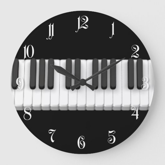 Grande Horloge Ronde Clavier pour piano (Recto)