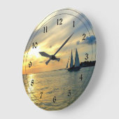Grande Horloge Ronde Clé West Sunset (Angle)
