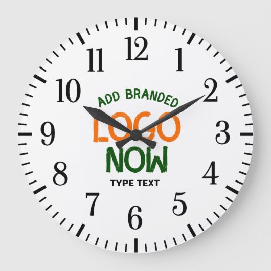 GRANDE HORLOGE RONDE CLIENT SIMPLE CONTEMPORAIN PROPRE BLANC MODE (Recto)