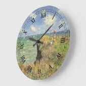 Grande Horloge Ronde Cliff Walk à Pourville par Claude Monet (Angle)