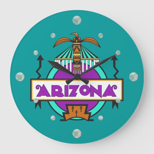 Grande Horloge Ronde Clock Arizona Totem (Recto)