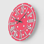Grande Horloge Ronde Clock avec les Dots (Angle)