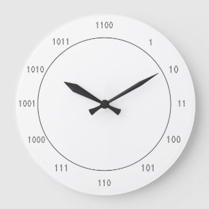 Grande Horloge Ronde Clock binaire