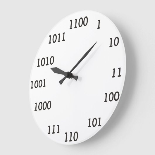 Grande Horloge Ronde Clock binaire (Angle)
