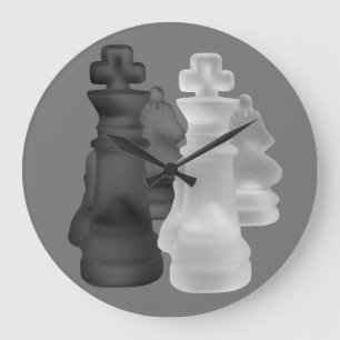 Grande Horloge Ronde Clock Chess