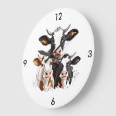 Grande Horloge Ronde Clock Cow (Angle)