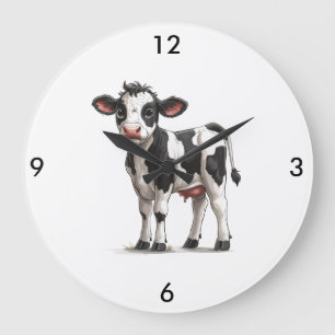 Grande Horloge Ronde Clock Cow