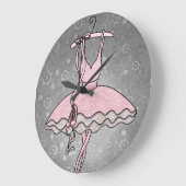 Grande Horloge Ronde Clock de Ballerina (Angle)