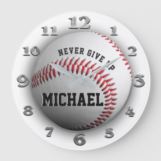 Grande Horloge Ronde Clock de baseball (Recto)
