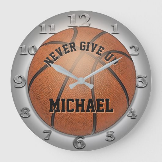 Grande Horloge Ronde Clock de basket (Recto)