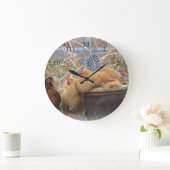 Grande Horloge Ronde Clock de Chicken (Maison)