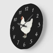 Grande Horloge Ronde Clock de Chicken (Angle)