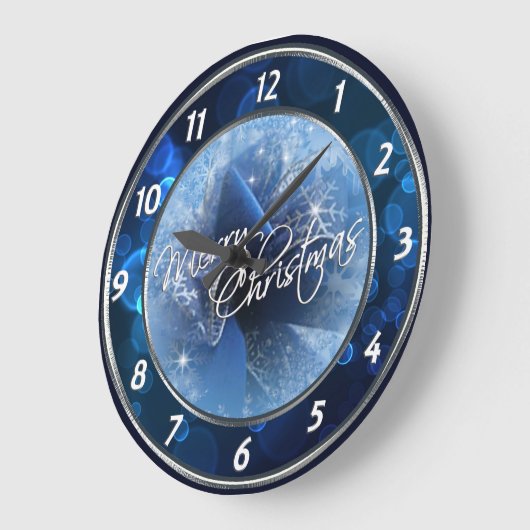 Grande Horloge Ronde Clock de Christmas (Angle)