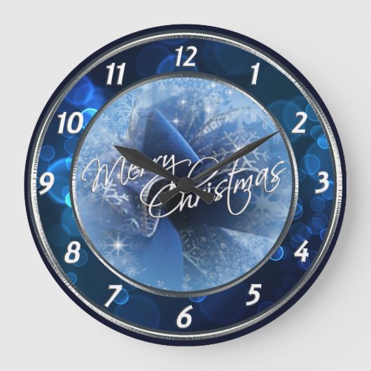 Grande Horloge Ronde Clock de Christmas (Recto)