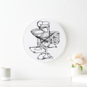 Grande Horloge Ronde Clock de Cocktail (Maison)
