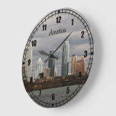 Grande Horloge Ronde Clock de Create Your Own (Angle)