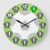 Grande Horloge Ronde Clock de football (Recto)