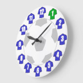 Grande Horloge Ronde Clock de football (Angle)