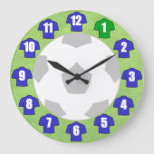 Grande Horloge Ronde Clock de football (Recto)