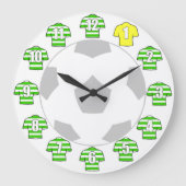 Grande Horloge Ronde Clock de football (Recto)
