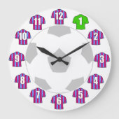 Grande Horloge Ronde Clock de football (Recto)