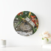 Grande Horloge Ronde Clock de Garden Birdhouse (Maison)