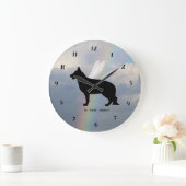 Grande Horloge Ronde Clock de German Shepard (Maison)