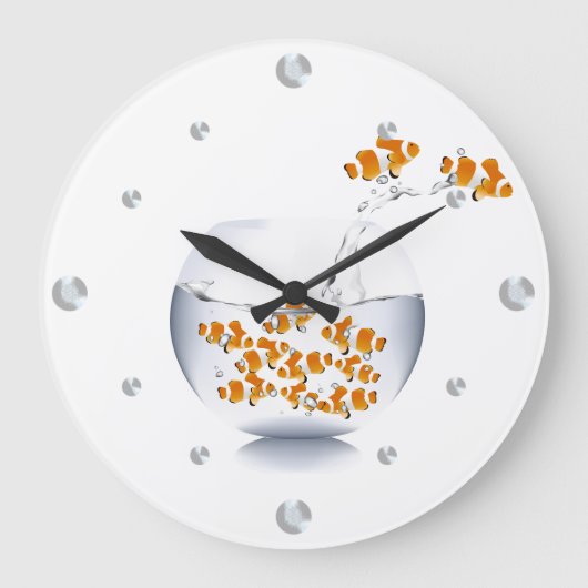 Grande Horloge Ronde Clock de Goldfish (Recto)