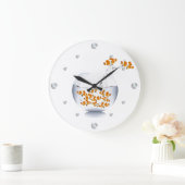 Grande Horloge Ronde Clock de Goldfish (Maison)