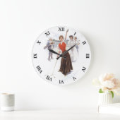 Grande Horloge Ronde Clock de golf de Woman (Maison)