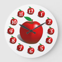 Clock de l'apple rouge